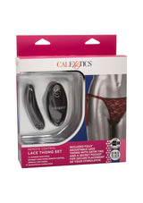 Remote Control Lace Thong Set
