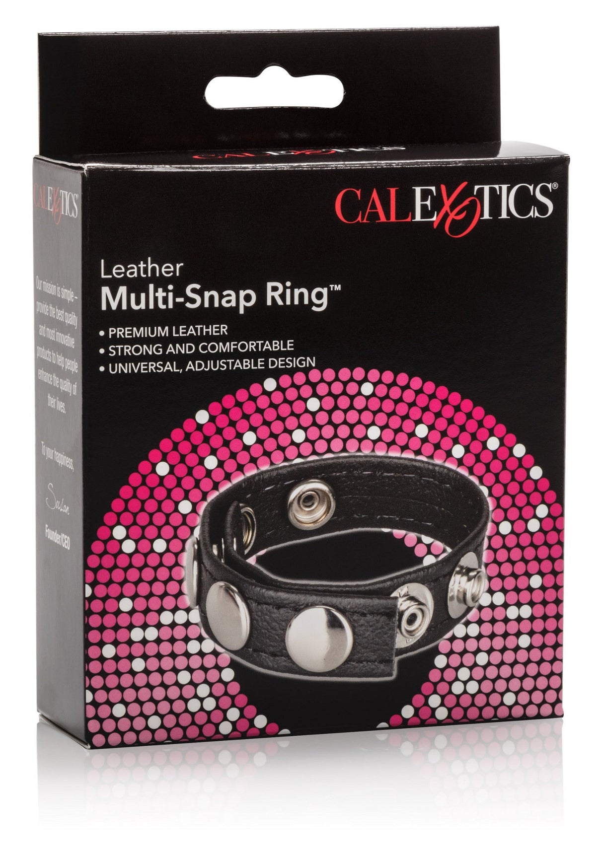 Leather Multi-Snap Ring