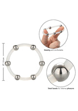 Steel Beaded Silicone Ring XL