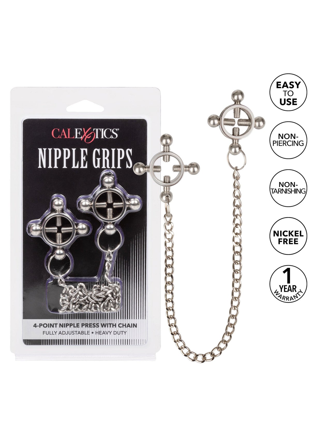 4 Point Nipple Press with Chain