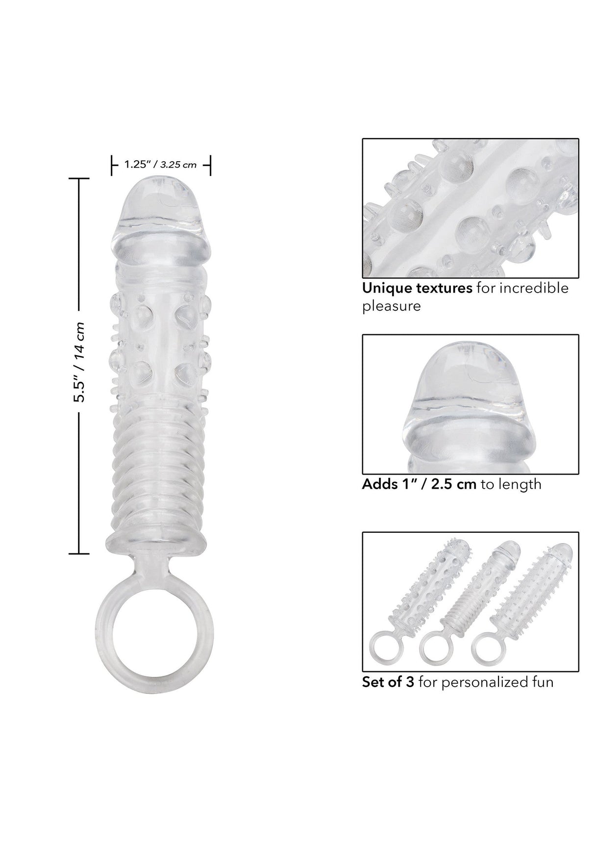 Textured Extension Set 3 pcs