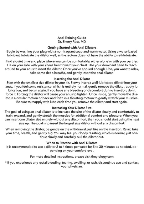 Wearable Anal Training Set 5 Stück