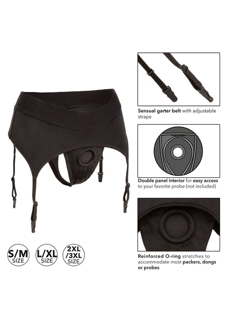 Grenzenloser Tanga mit Strumpfband