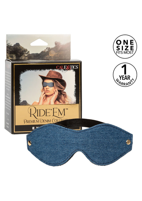 Ride Em Denim Eye Mask