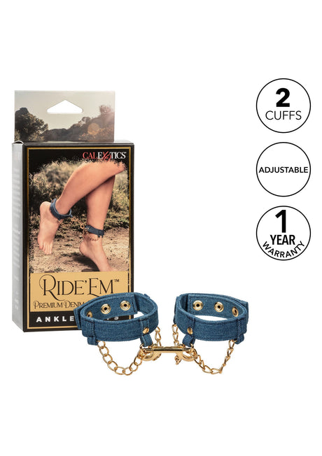 Ride Em Denim Ankle Cuffs