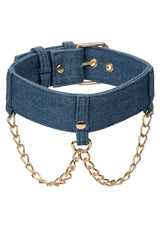 Ride Em Denim Collar + Leash