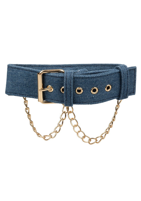Ride Em Denim Collar + Leash