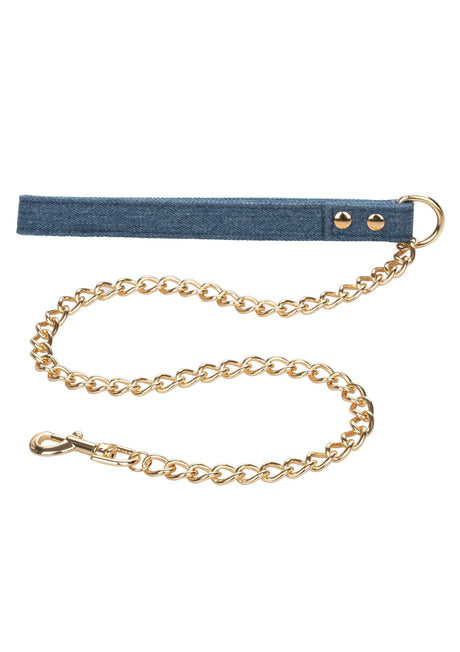 Ride Em Denim Collar + Leash