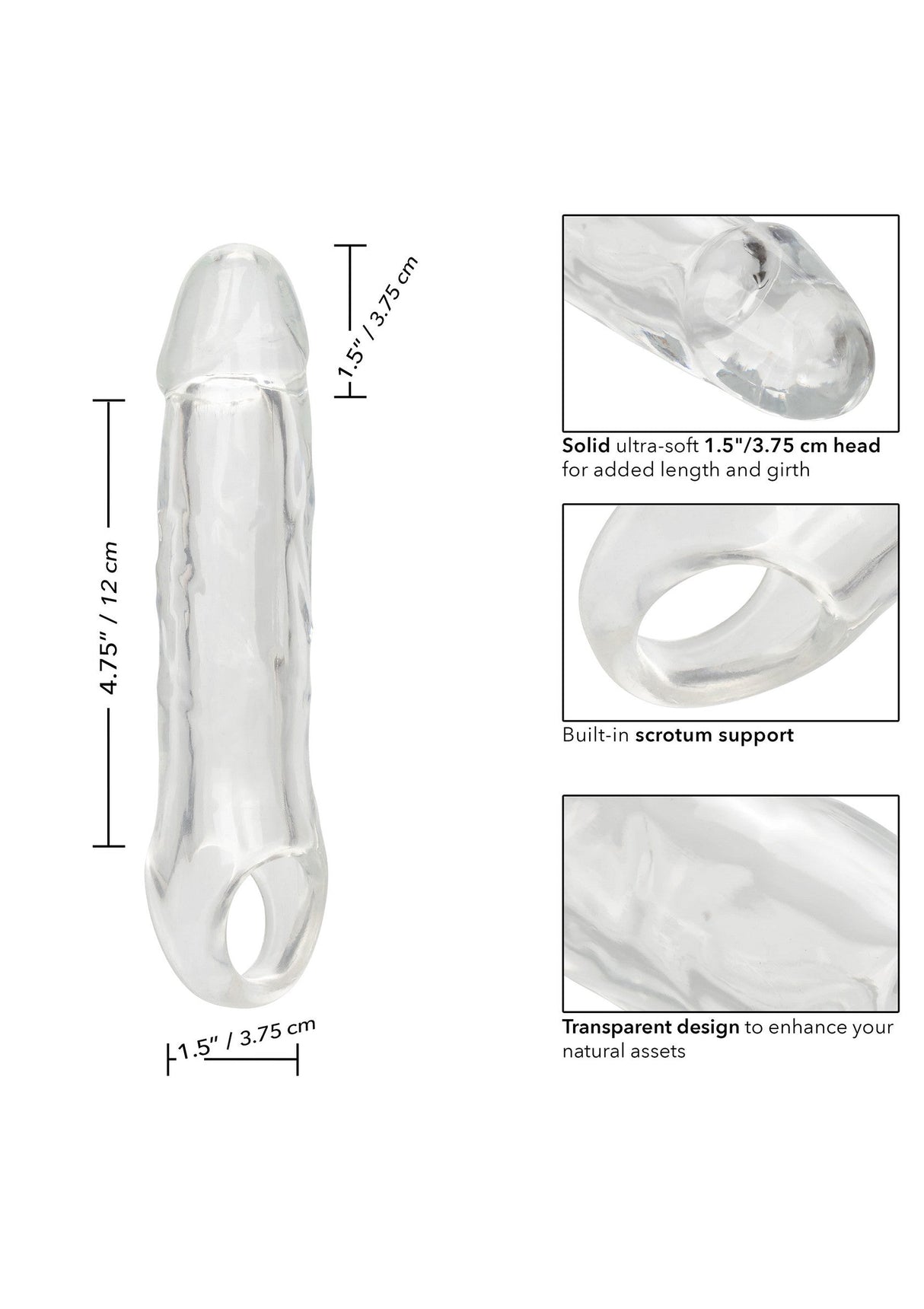 Clear Extension 6.5 inch