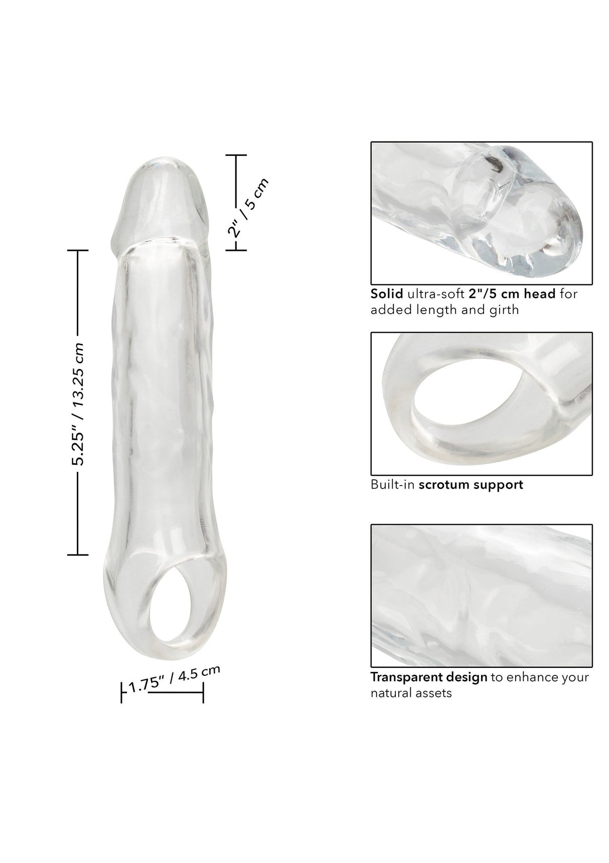 Clear Extension 7.5 inch