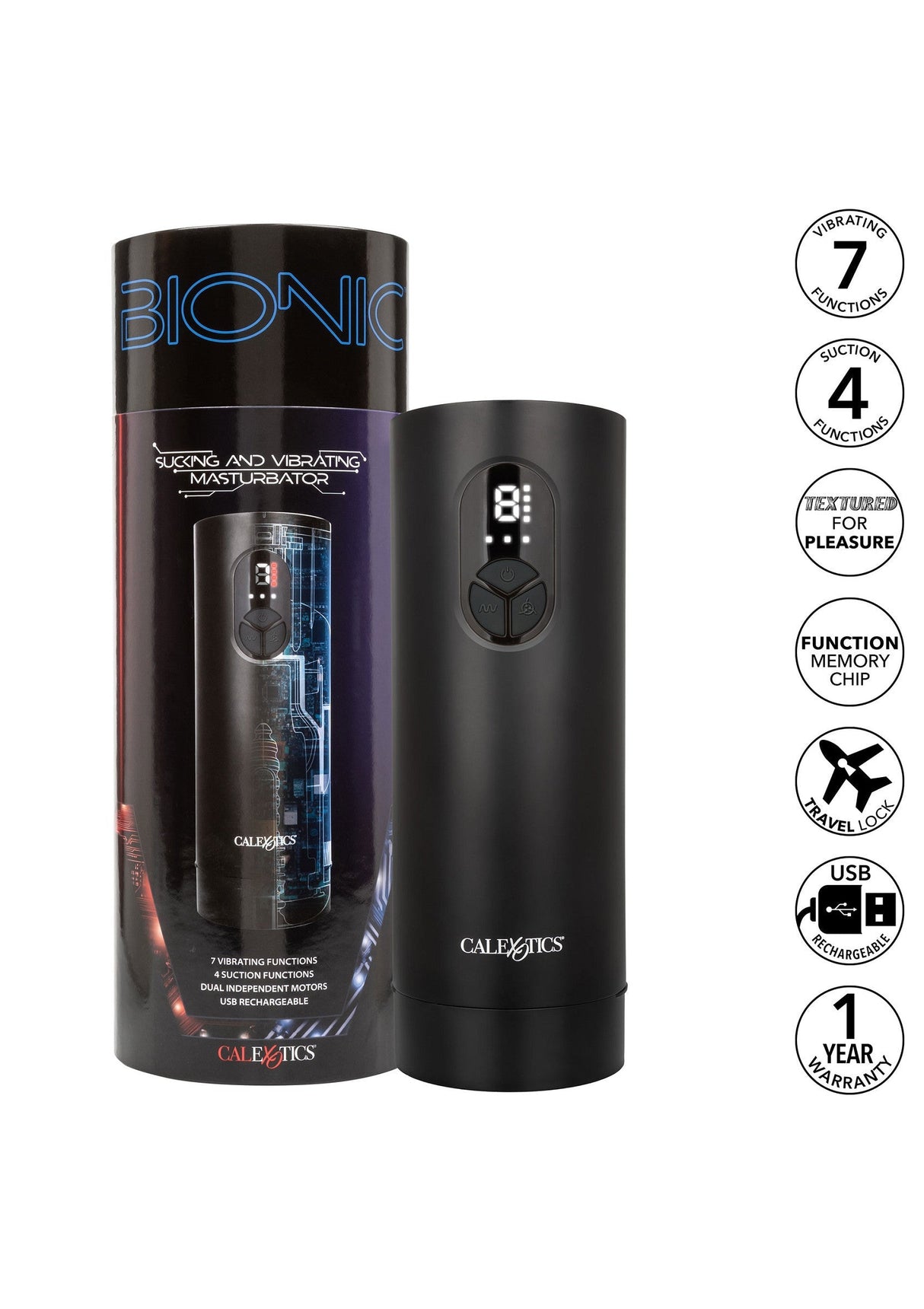 Bionic Sucking and Vibrating Masturbator