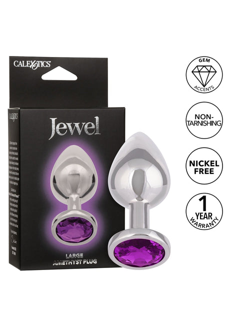 Jewel Large Amethyst Plug