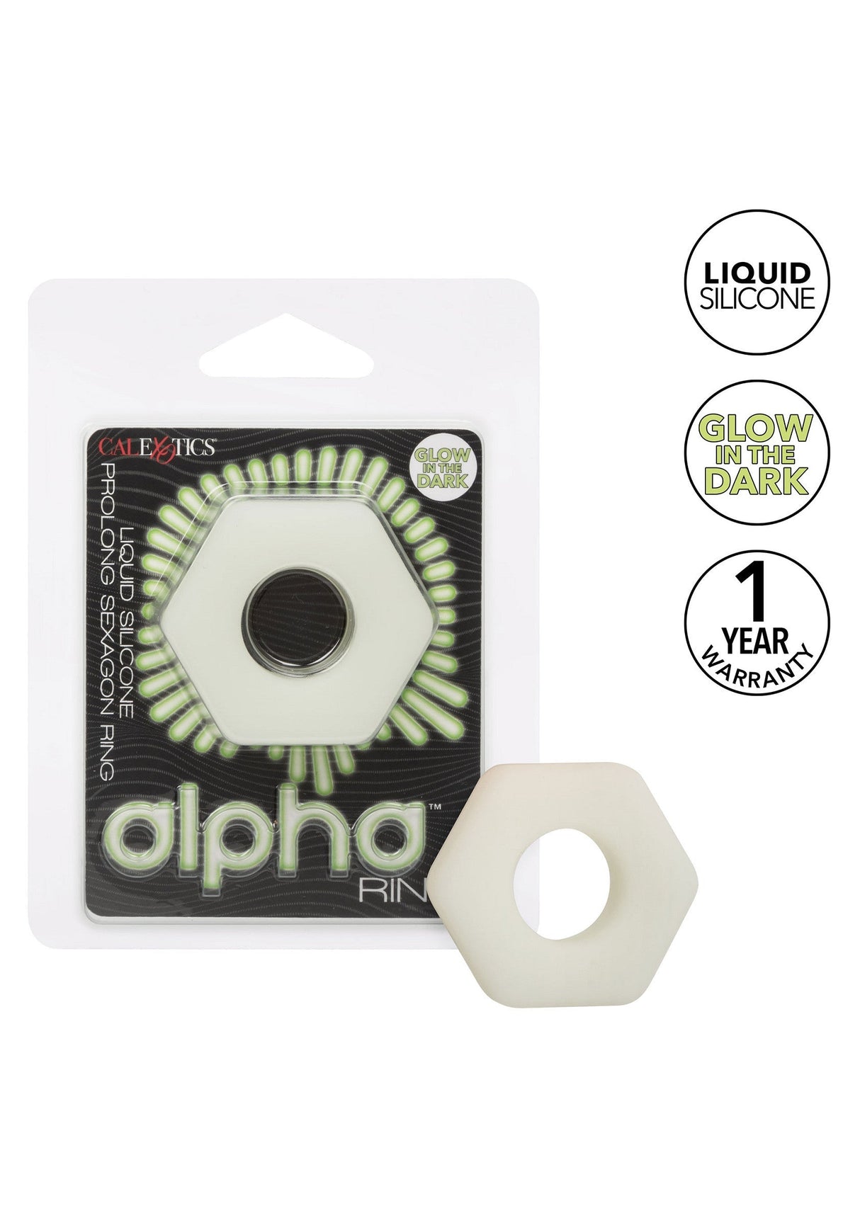 Silicone Prolong Sexagon Ring
