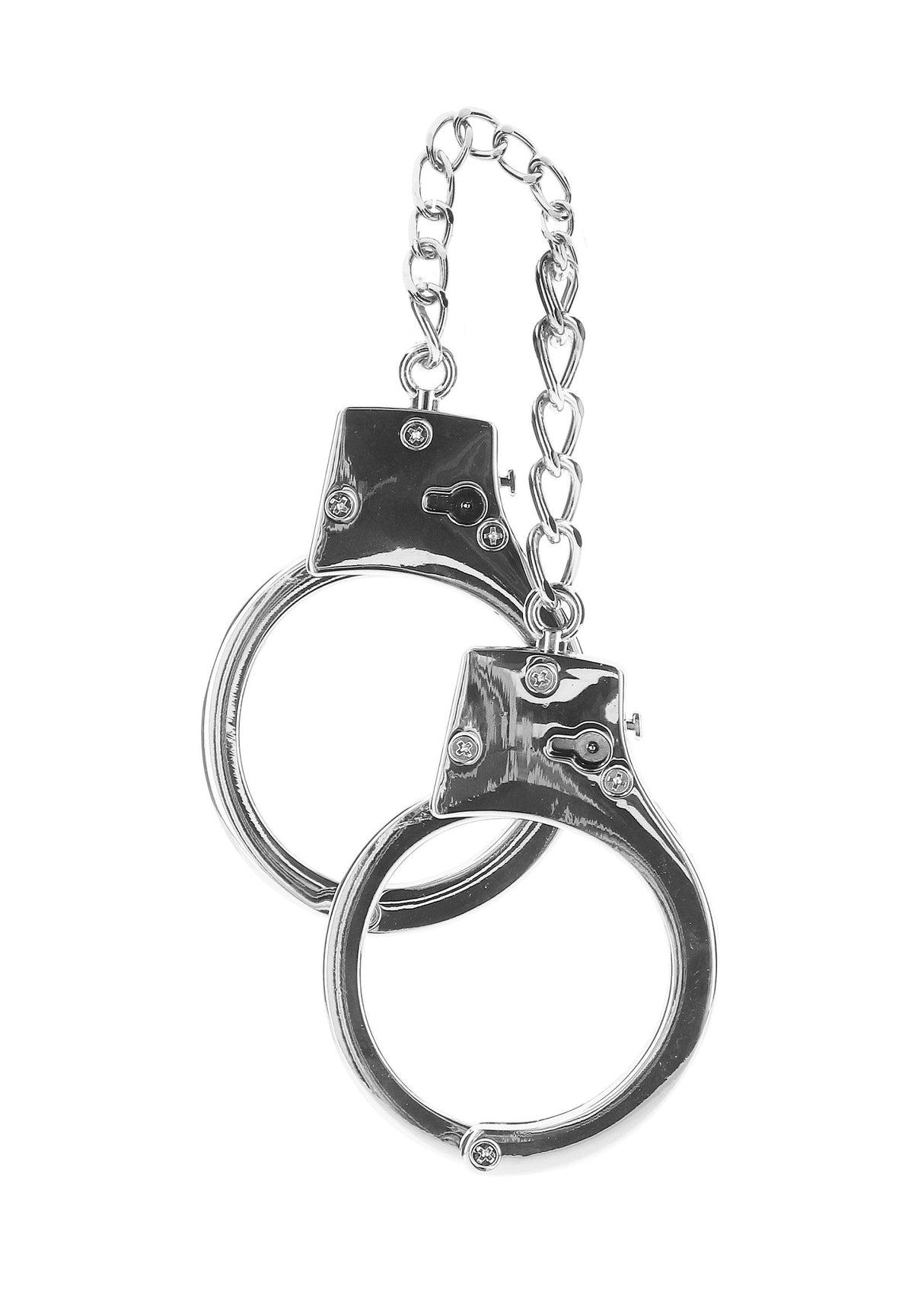 Versilberte BDSM Handschellen