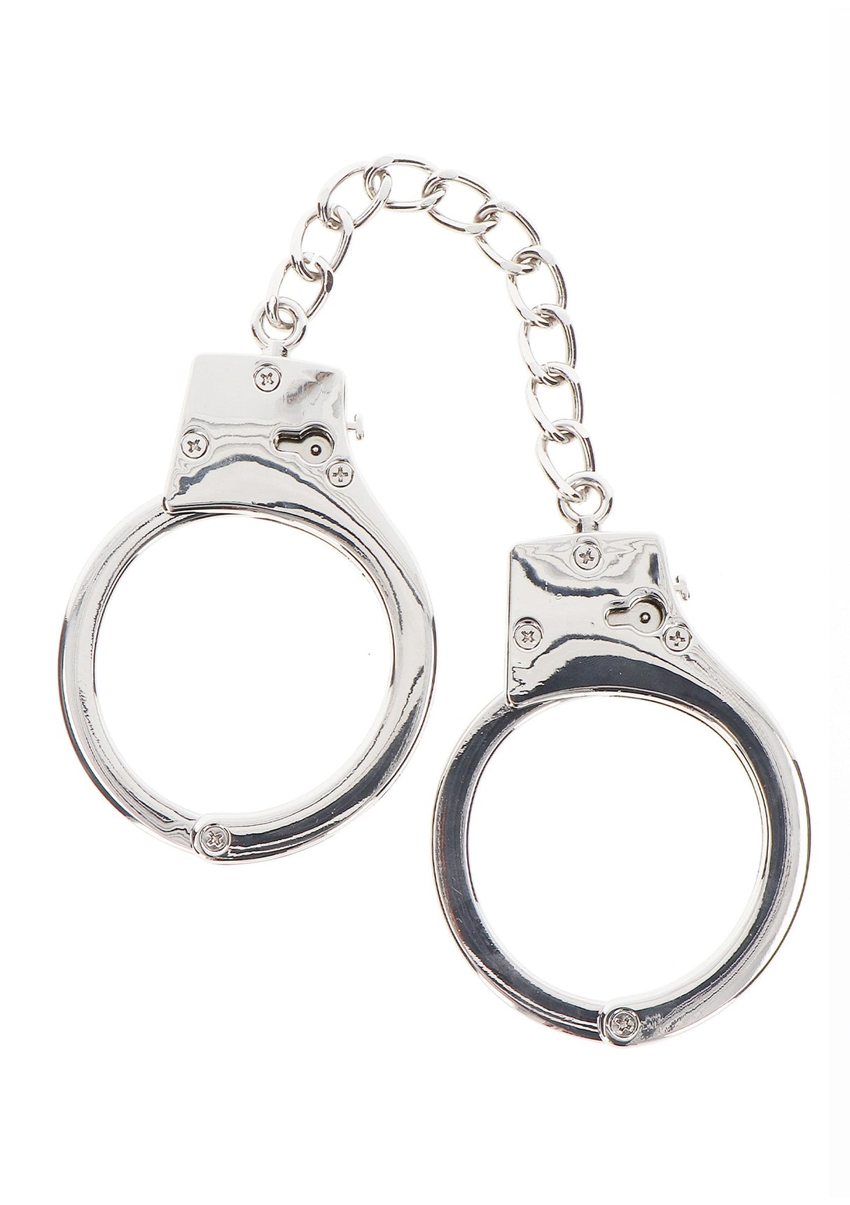 Versilberte BDSM Handschellen