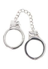 Versilberte BDSM Handschellen