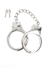 Versilberte BDSM Handschellen