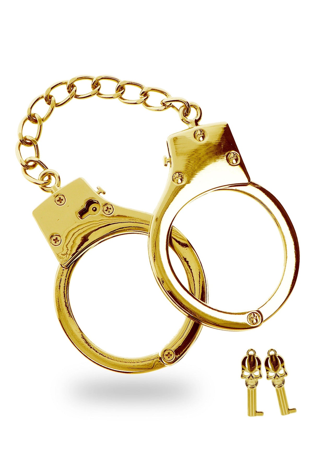Vergoldete BDSM Handschellen