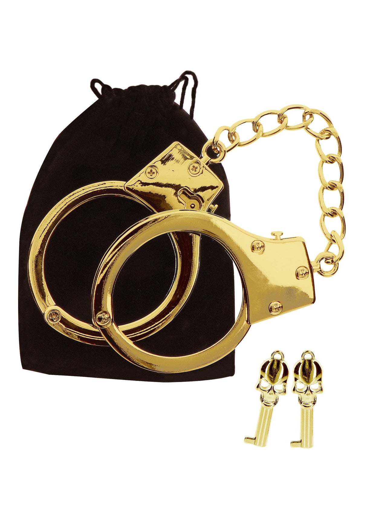 Vergoldete BDSM Handschellen