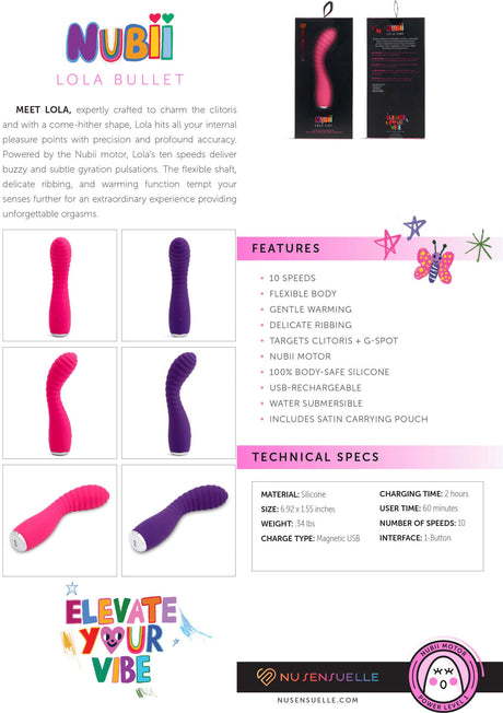 Lola Flexible Warming Vibrator