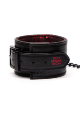 Reverse PU Leather Wrist Cuffs