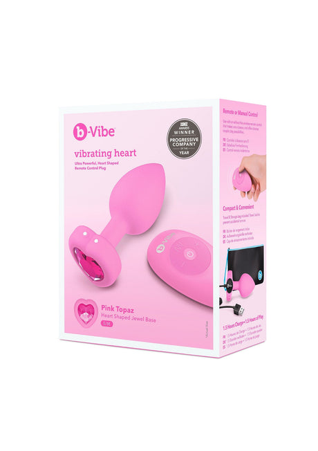 B-Vibe Vibrating Heart Plug S/M