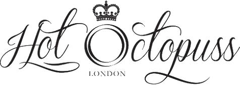 Logo of Hot Octopuss London with a crown above the text